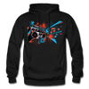 Abstract Boombox Hoodie - black