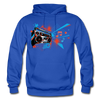 Abstract Boombox Hoodie - royal blue