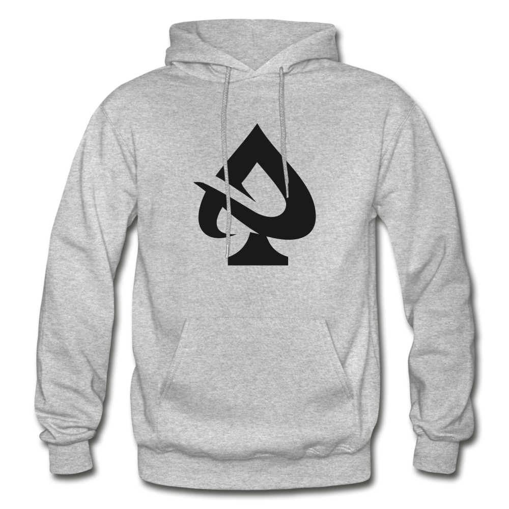 Abstract Spade Hoodie - heather gray