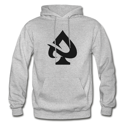 Abstract Spade Hoodie - heather gray