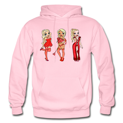 Hot Cartoon Girls Hoodie - light pink