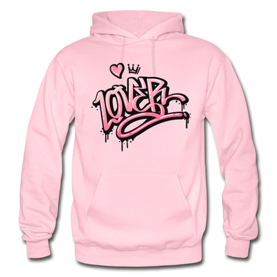 Lover Graffiti Hoodie - light pink