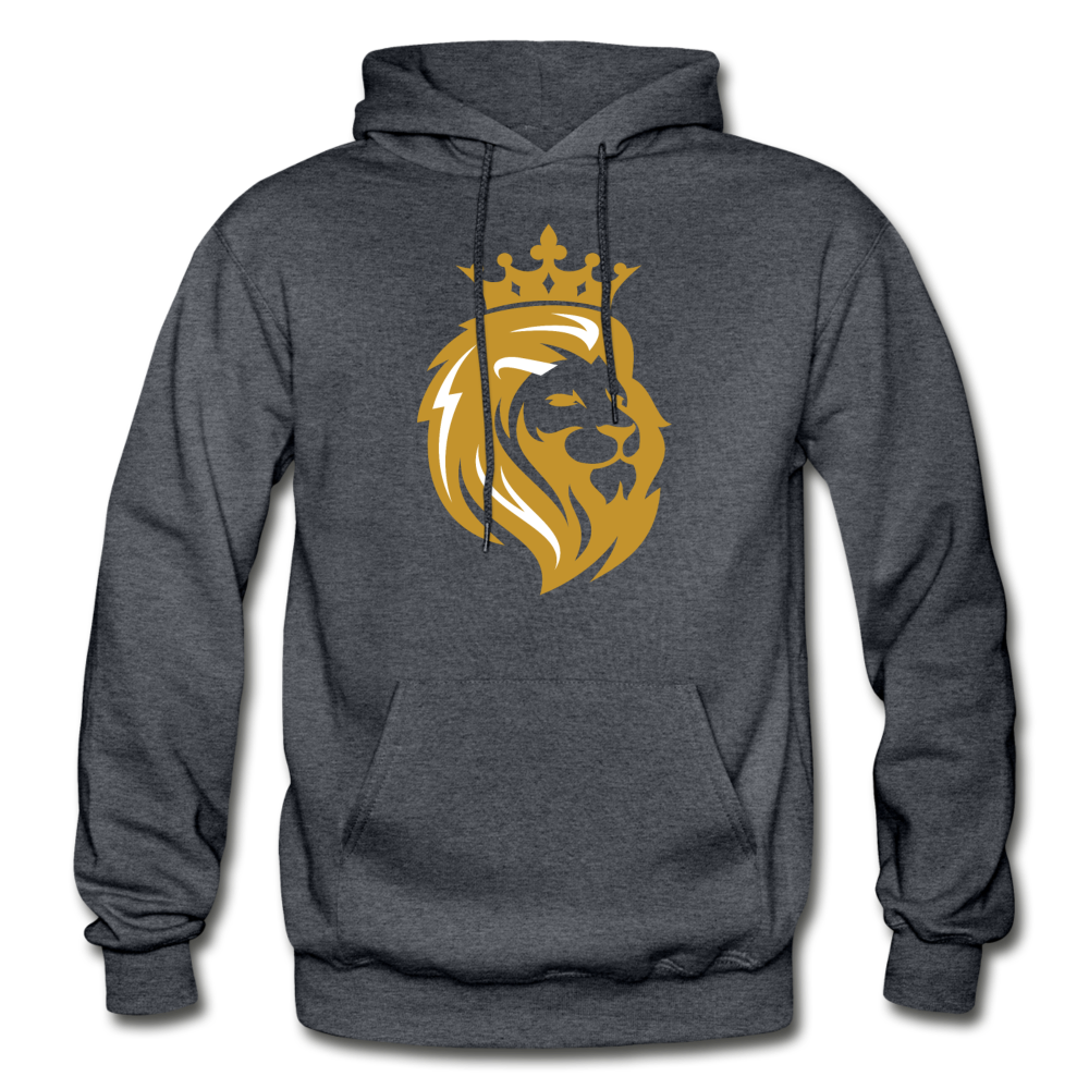 Lion Crown Hoodie - charcoal gray