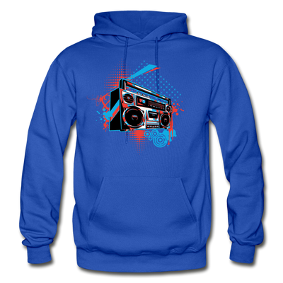 Abstract boombox Hoodie - royal blue