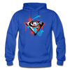 Abstract Turntable Hoodie - royal blue