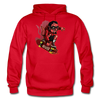 Devil Skater Cartoon Hoodie - red