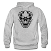 Skull Hoodie - heather gray