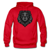 Grey Lion Hoodie - red