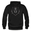 Grey Lion Hoodie - black