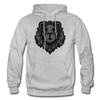 Grey Lion Hoodie - heather gray
