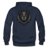 Grey Lion Hoodie - navy