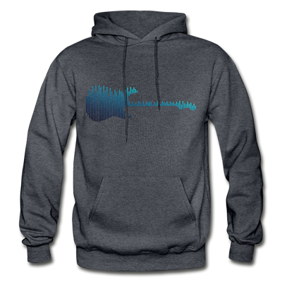 Guitar Equalizer Hoodie - charcoal gray