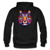 Colorful Tiger Hoodie - black