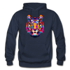 Colorful Tiger Hoodie - navy