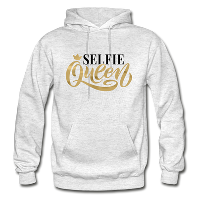 Selfie Queen Hoodie - light heather gray