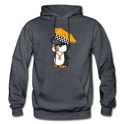 Taxi Penguin Hoodie - charcoal gray