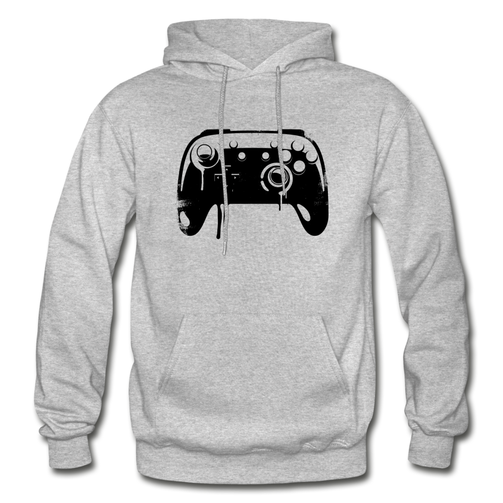 Video Game Controller Hoodie - heather gray