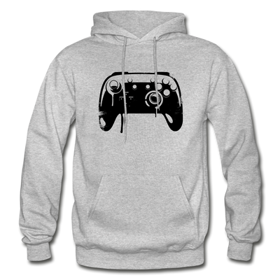 Video Game Controller Hoodie - heather gray
