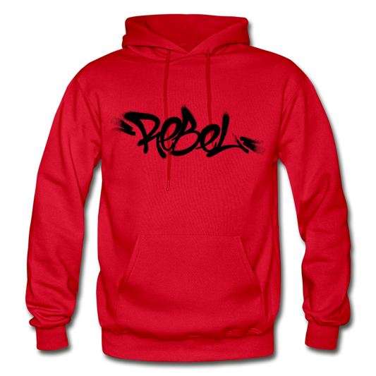 Rebel Graffiti Hoodie - red