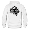 Abstract Underground Hoodie - white