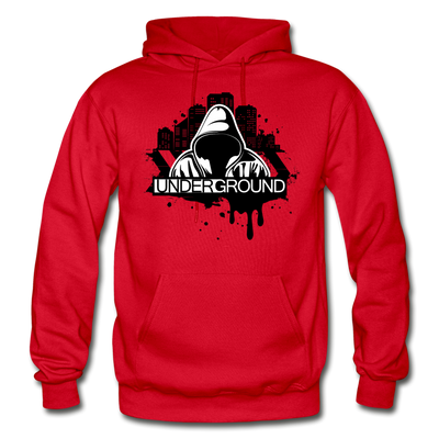 Abstract Underground Hoodie - red