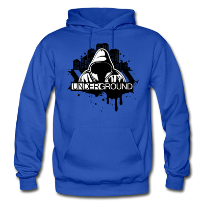 Abstract Underground Hoodie - royal blue