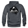 Abstract Underground Hoodie - charcoal gray