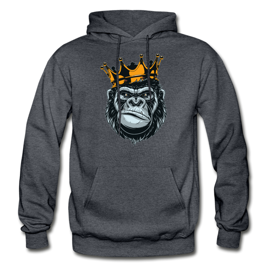 Gorilla Crown Hoodie - charcoal gray