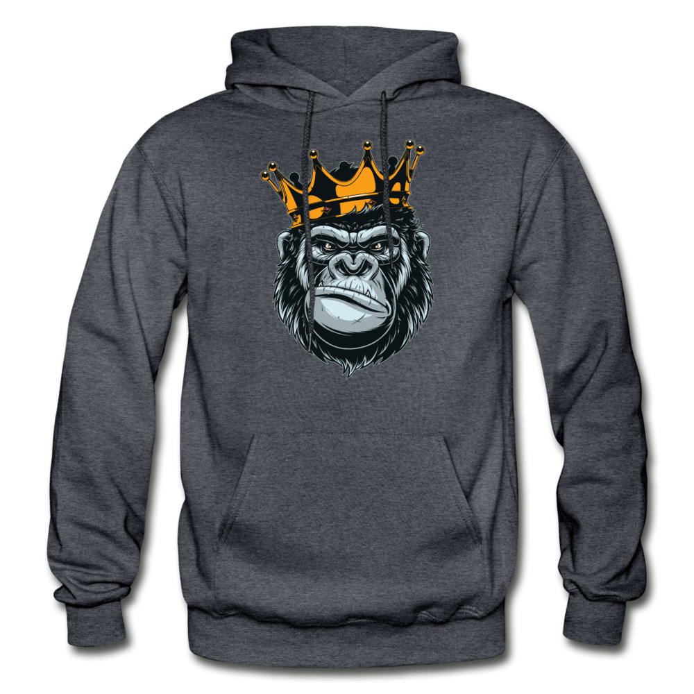 Gorilla Crown Hoodie - charcoal gray
