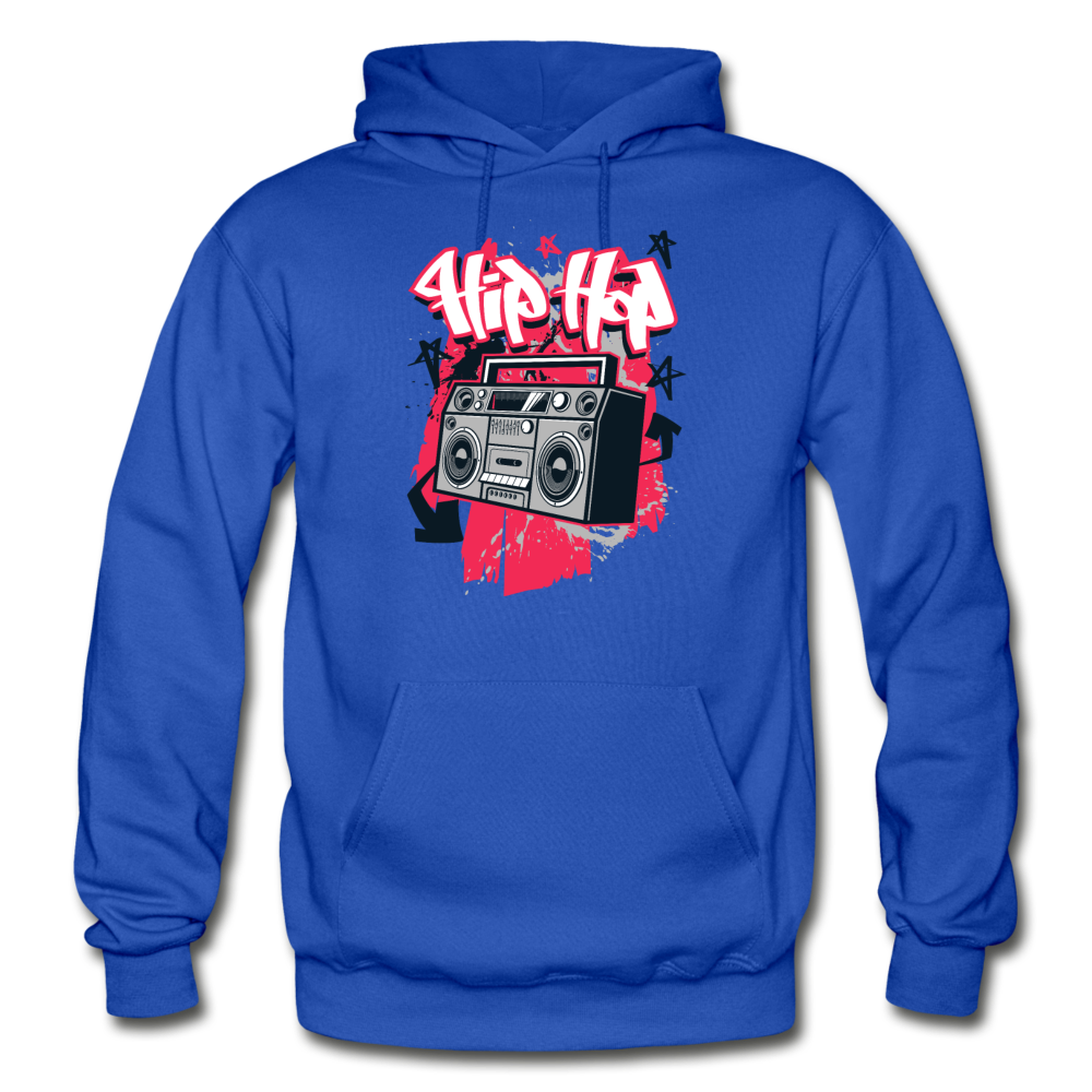 Hip Hop Boombox Hoodie - royal blue