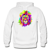 Colorful Lion Hoodie - white