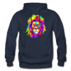 Colorful Lion Hoodie - navy