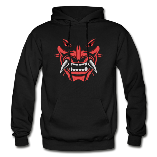 Devil Face Hoodie - black