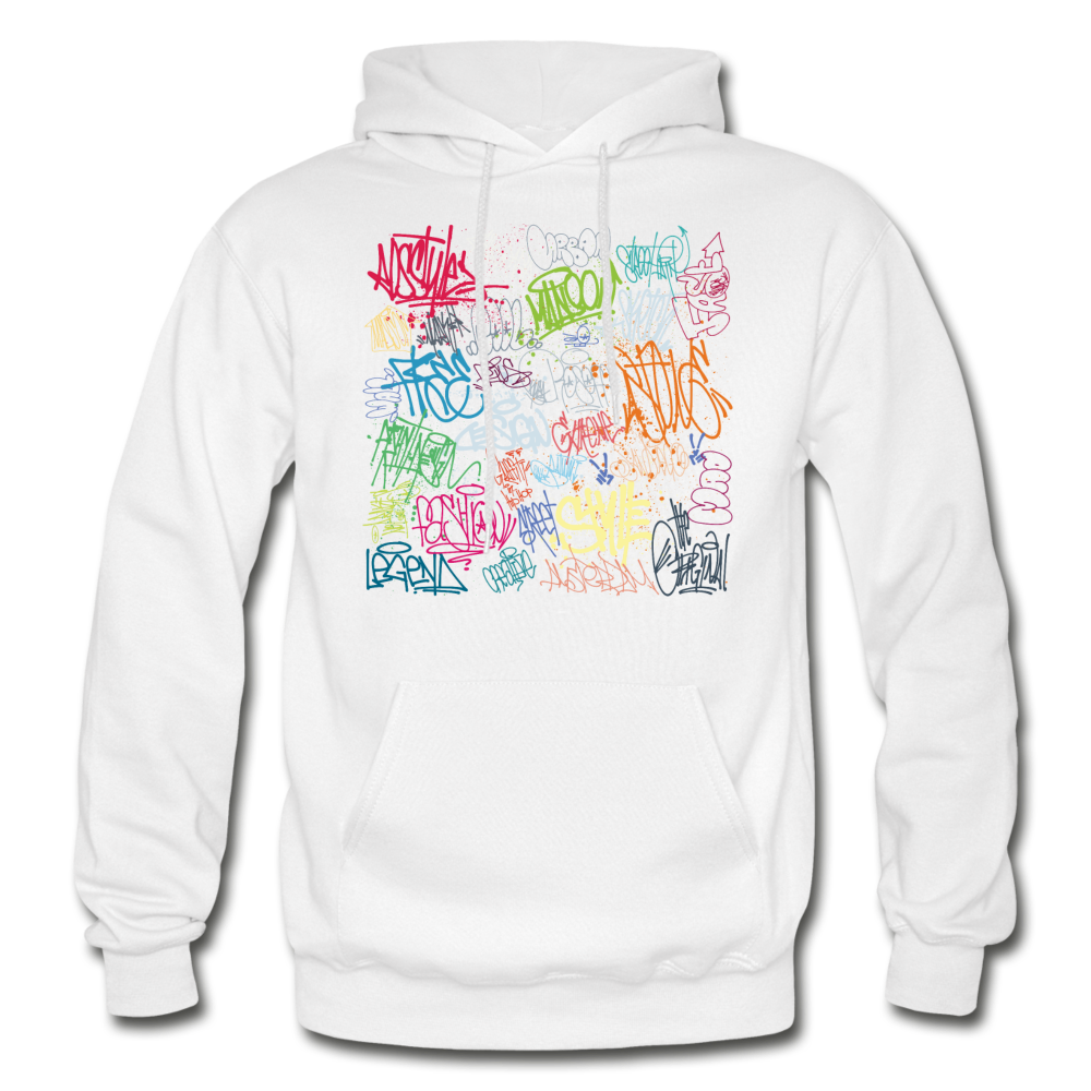 Graffiti Street Art Hoodie - white