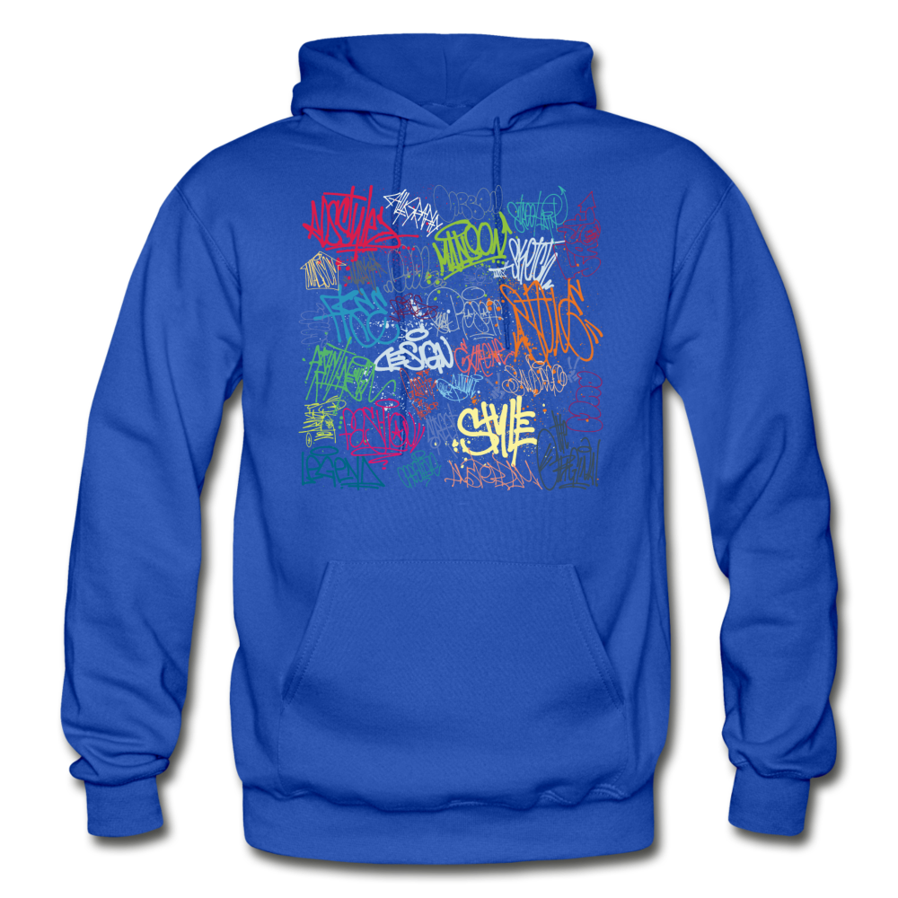 Graffiti Street Art Hoodie - royal blue