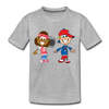 Hip Hop Cartoon Kids Kids T-Shirt - heather gray
