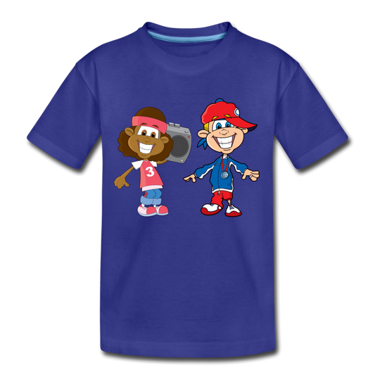 Hip Hop Cartoon Kids Kids T-Shirt - royal blue