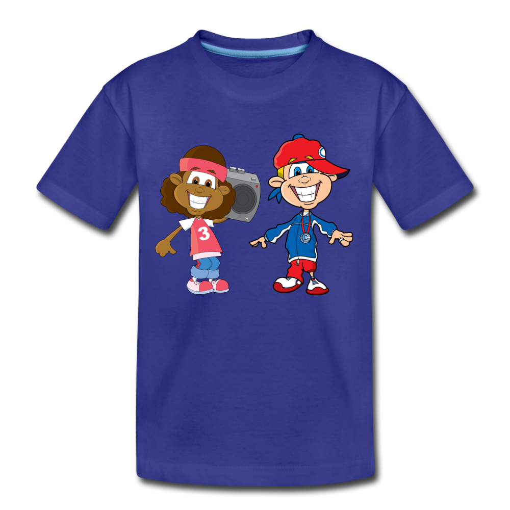 Hip Hop Cartoon Kids Kids T-Shirt - royal blue