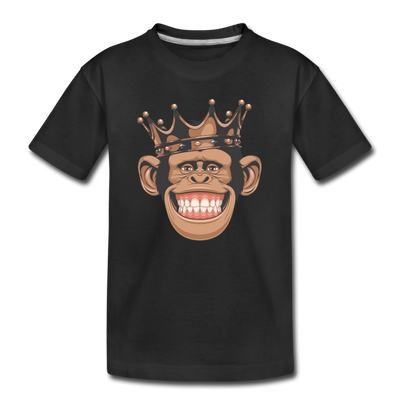 Monkey Crown Kids T-Shirt - black