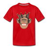 Monkey Crown Kids T-Shirt - red