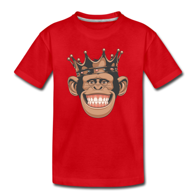 Monkey Crown Kids T-Shirt - red