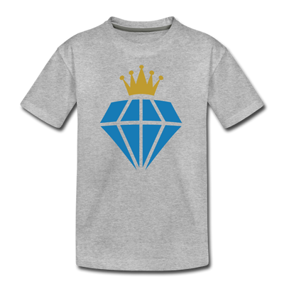 Diamond Crown Kids T-Shirt - heather gray