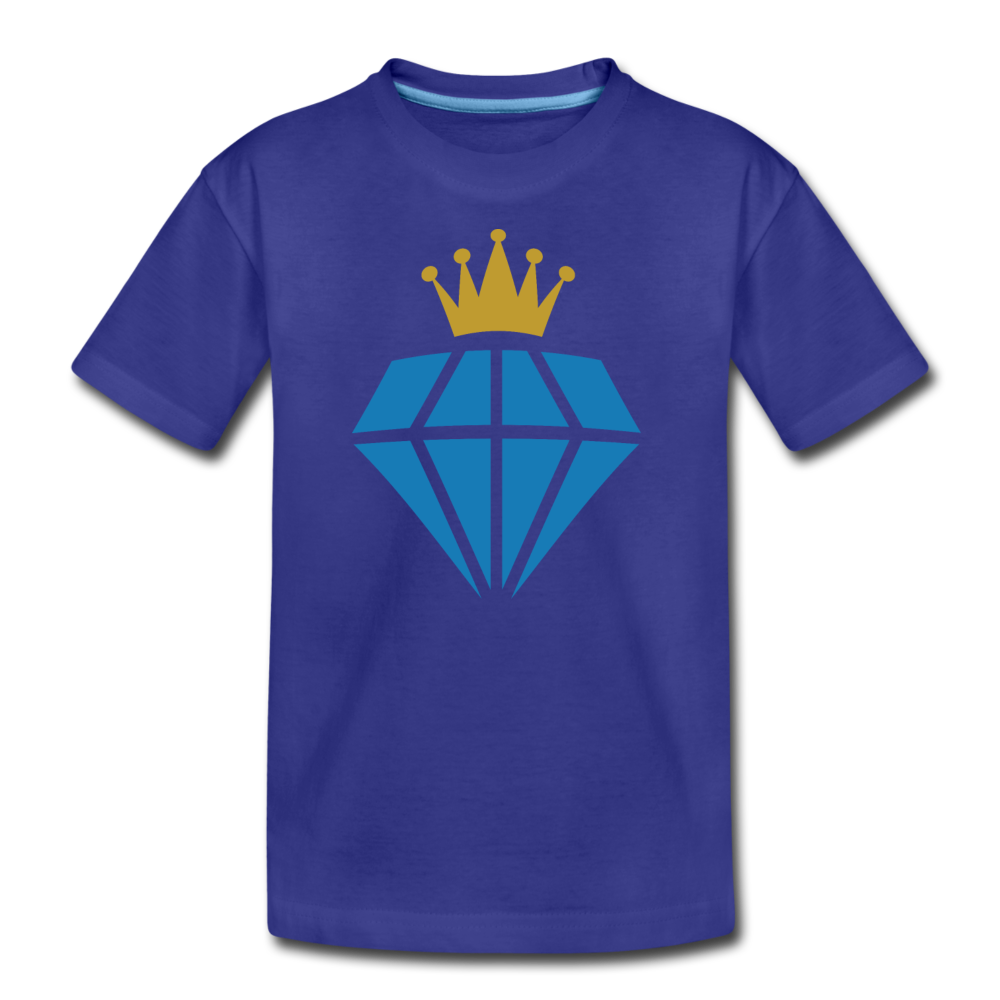 Diamond Crown Kids T-Shirt - royal blue