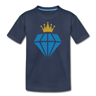 Diamond Crown Kids T-Shirt - navy