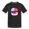 Hipster Penguin Head Kids T-Shirt - black