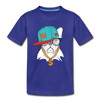 Hip Hop French Bulldog Kids T-Shirt - royal blue