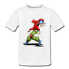 Hip Hop Dancer Cartoon Kids T-Shirt - white