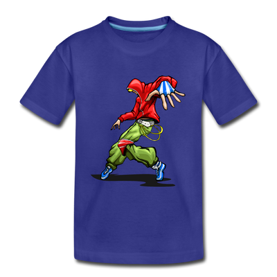 Hip Hop Dancer Cartoon Kids T-Shirt - royal blue