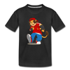 Hip Hop Lion Cartoon Kids T-Shirt - black
