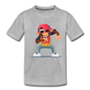 Hip Hop Monkey Kids T-Shirt - heather gray